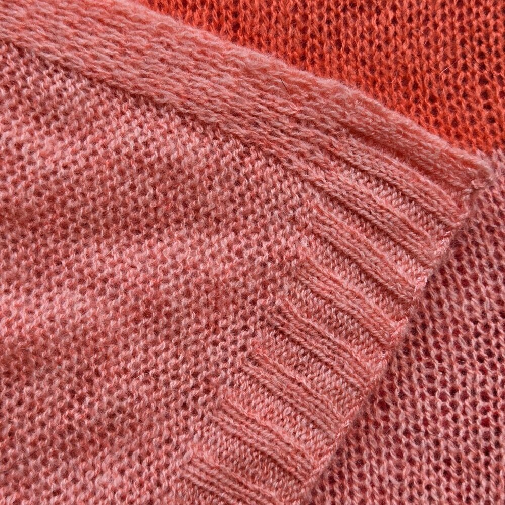 NWOT Colorblock Cashmere Pink Salmon Melon Claudia Nichole - Picture 5 of 6